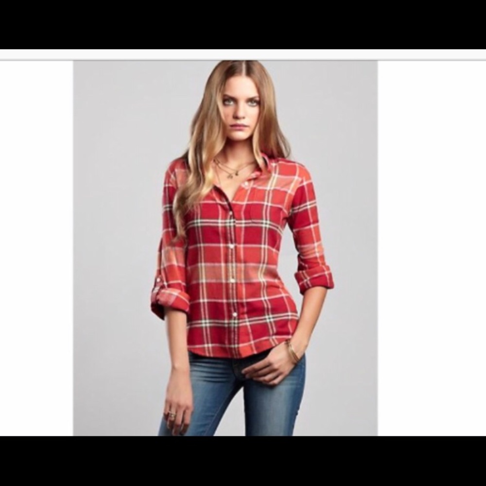 Lucky Brand Red Flannel Size M